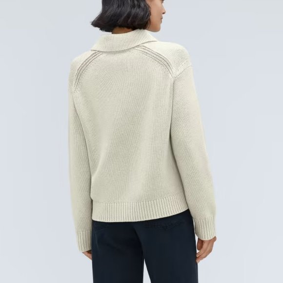 Everlane The Cotton Chore Sweater Jacket - Picture 4 of 6